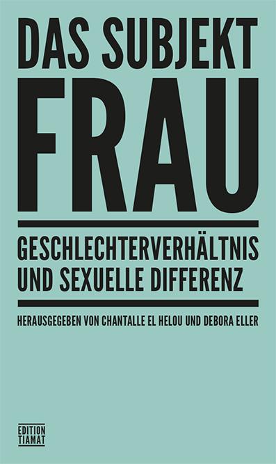 Vorderes Coverbild Das Subjekt Frau