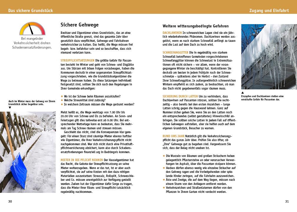 Beispielinhalt (Bild) Sicherheit rund um Ihr Zuhause