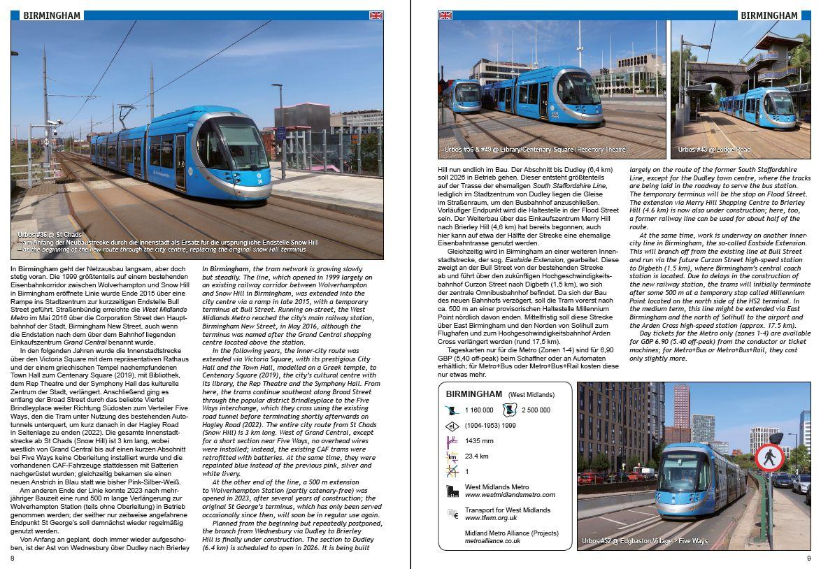 Beispielinhalt (Bild) Tram Atlas Westeuropa/Western Europe