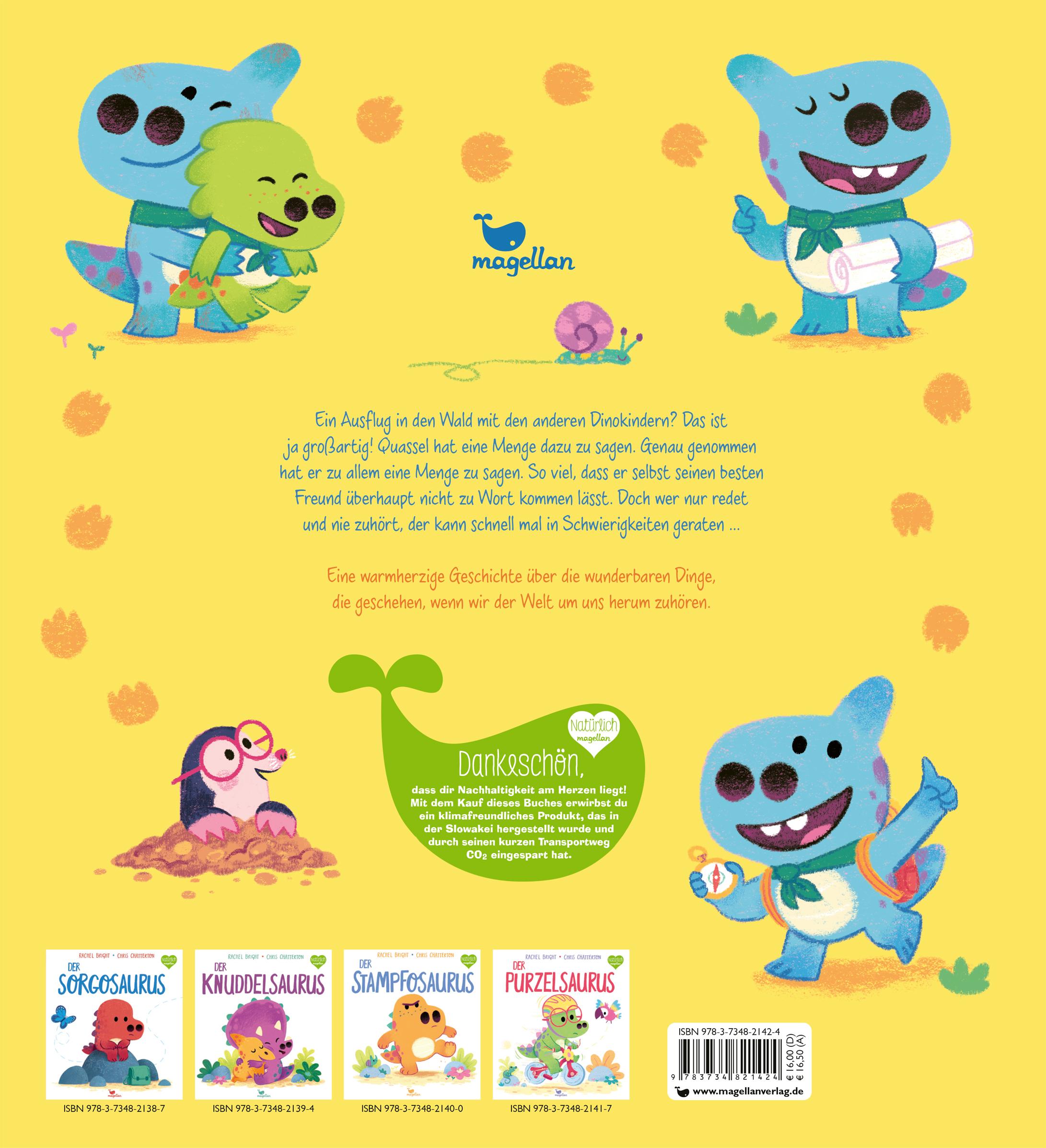 Rückseitencover Der Quasselsaurus