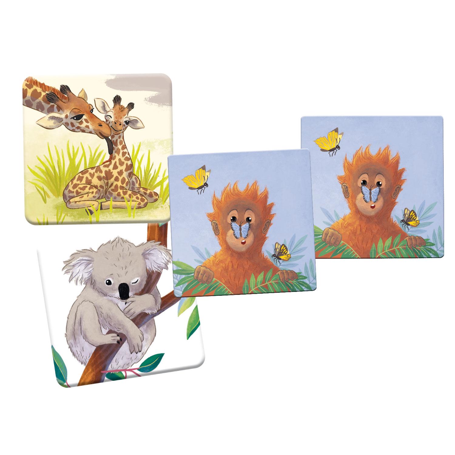 Beispielinhalt (Bild) Wilde Tiere - Memo