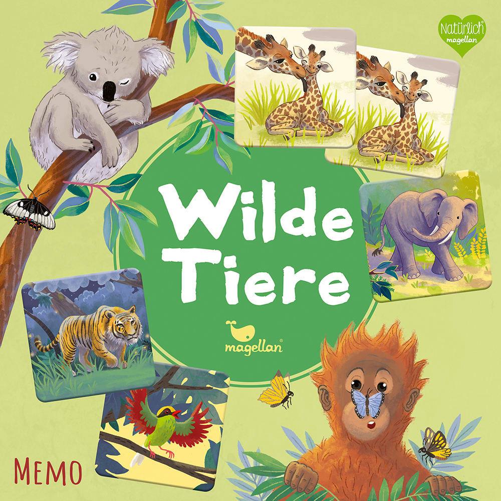 Beispielinhalt (Bild) Wilde Tiere - Memo