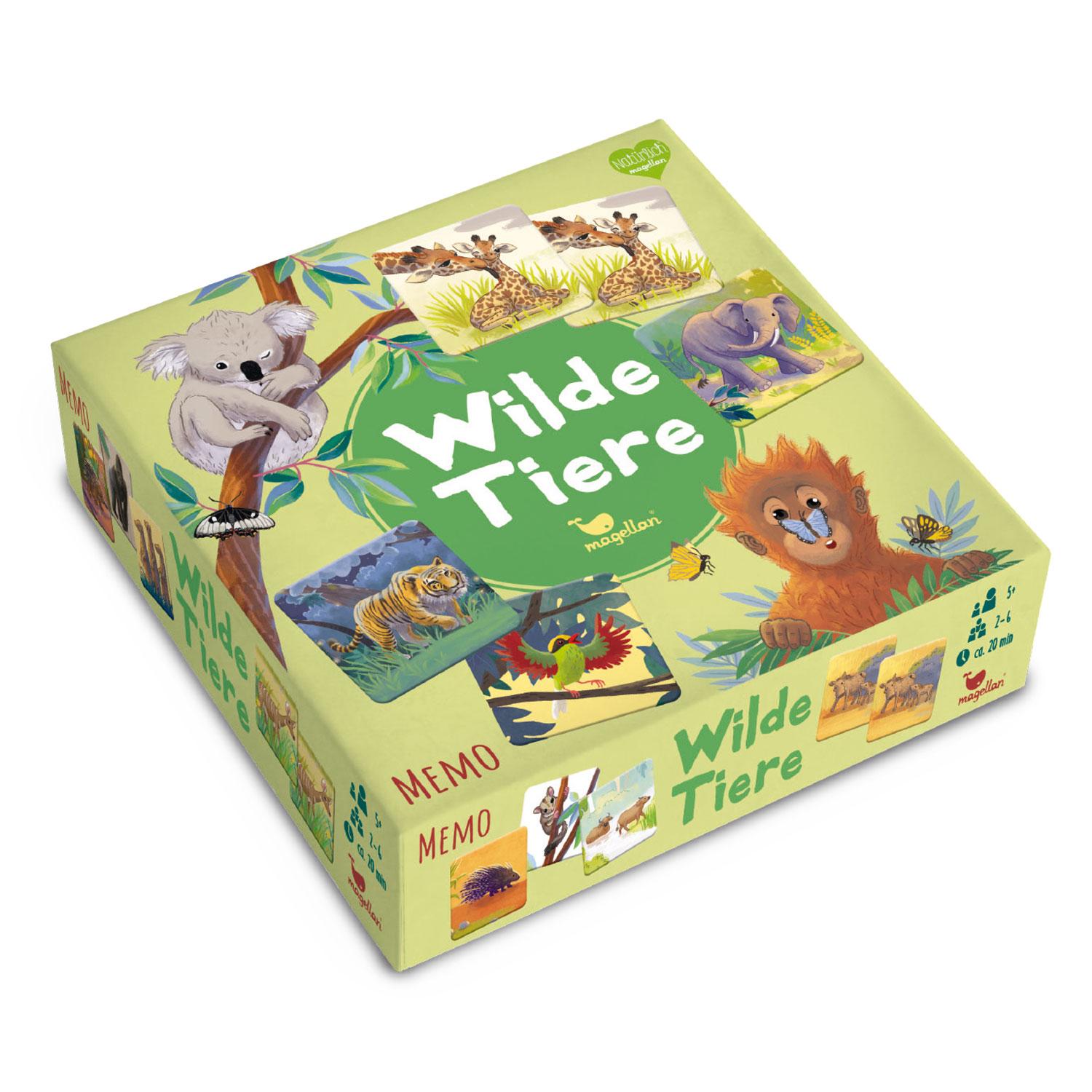 Vorderes Coverbild Wilde Tiere - Memo