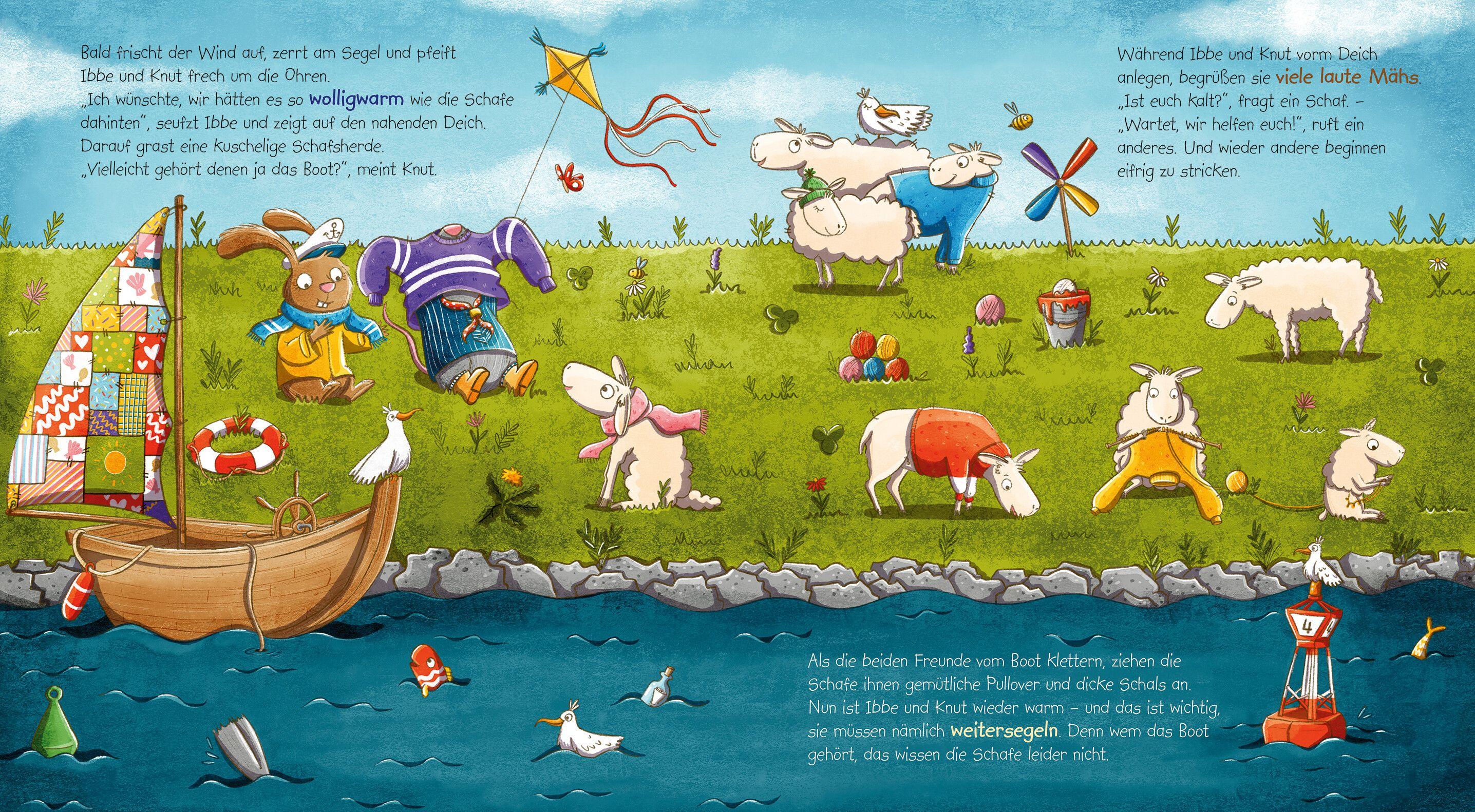 Beispielinhalt (Bild) Ibbe & Knut - Ein Boot für den Kaninchenkapitän