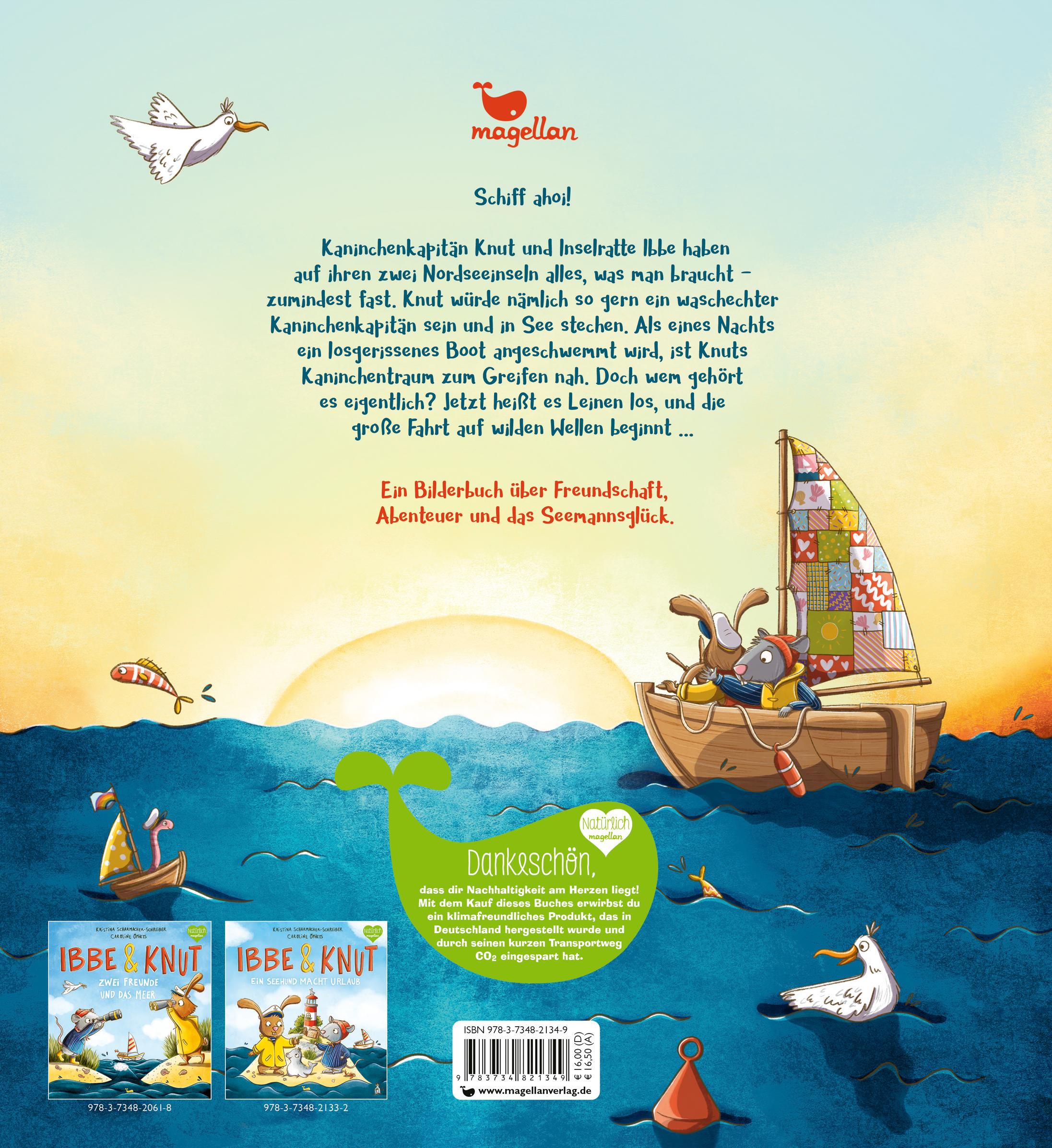 Rückseitencover Ibbe & Knut - Ein Boot für den Kaninchenkapitän