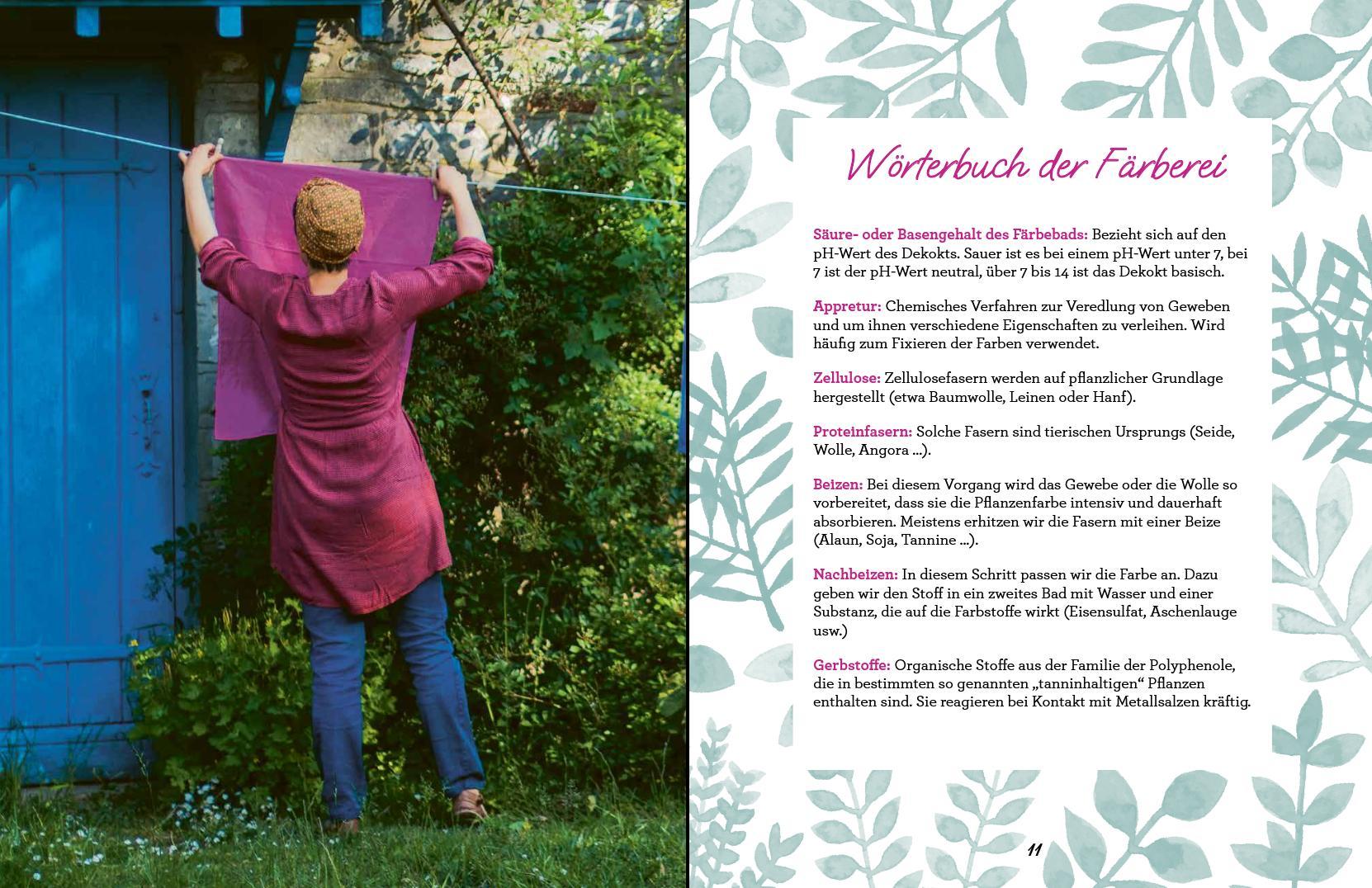 Beispielinhalt (Bild) Farbenfroh färben mit Pflanzen - leicht gemacht