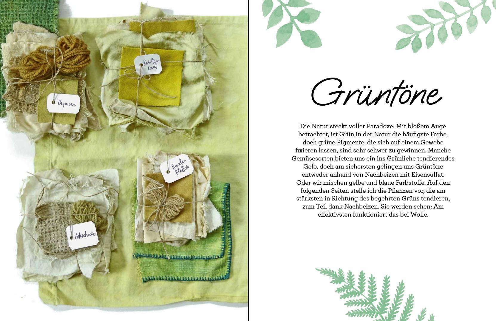 Beispielinhalt (Bild) Farbenfroh färben mit Pflanzen - leicht gemacht