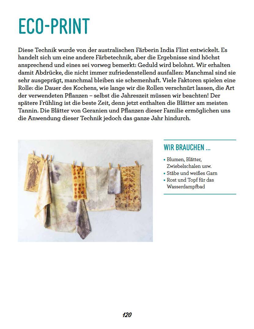 Beispielinhalt (Bild) Farbenfroh färben mit Pflanzen - leicht gemacht