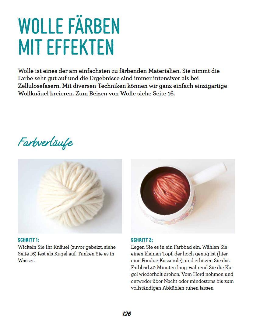 Beispielinhalt (Bild) Farbenfroh färben mit Pflanzen - leicht gemacht