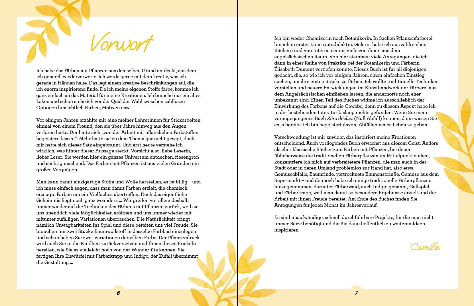 Beispielinhalt (Bild) Farbenfroh färben mit Pflanzen - leicht gemacht