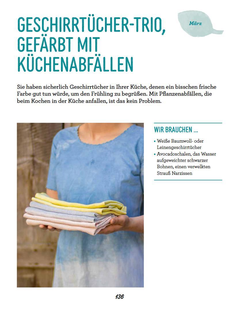 Beispielinhalt (Bild) Farbenfroh färben mit Pflanzen - leicht gemacht