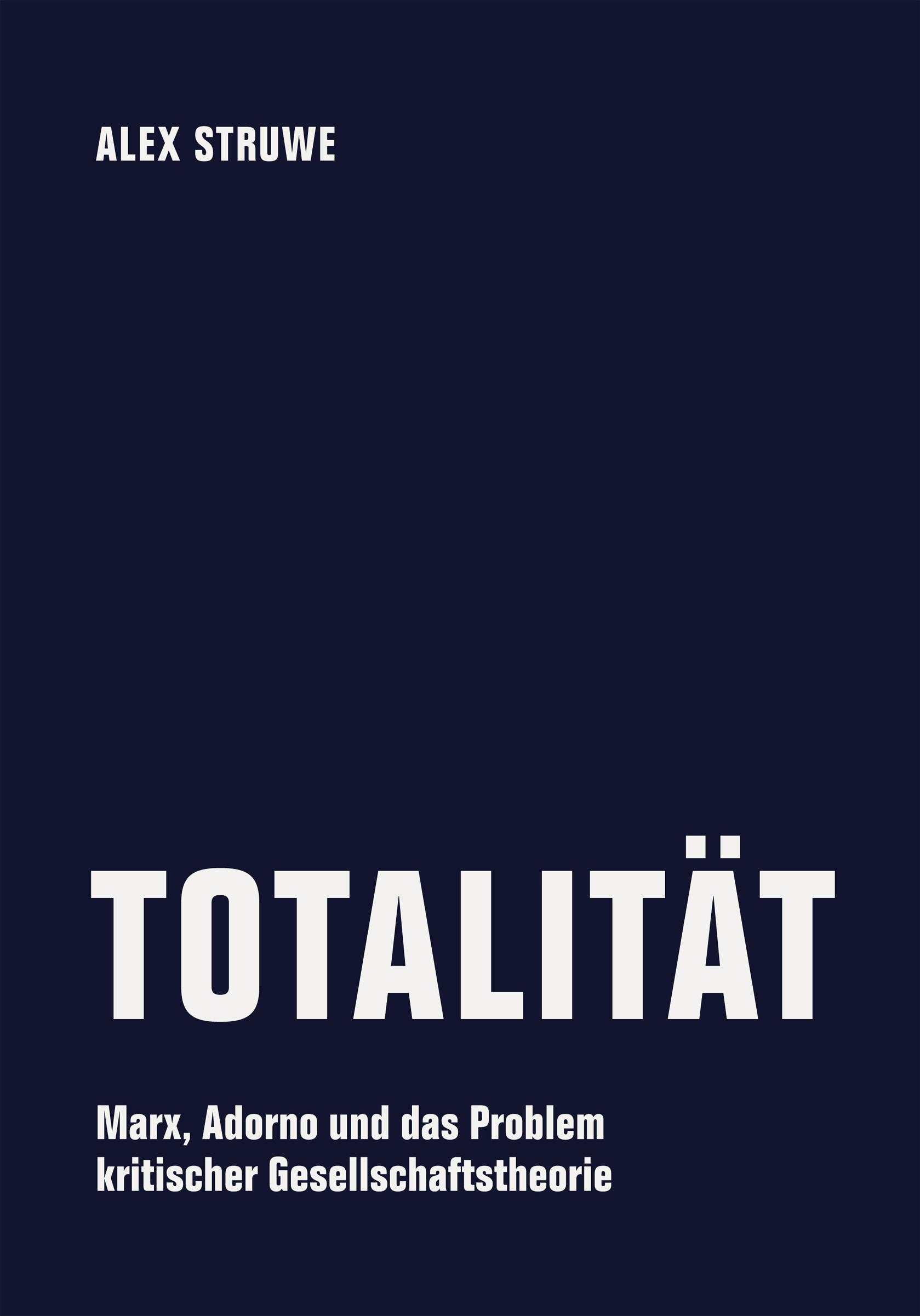 Vorderes Coverbild Totalität