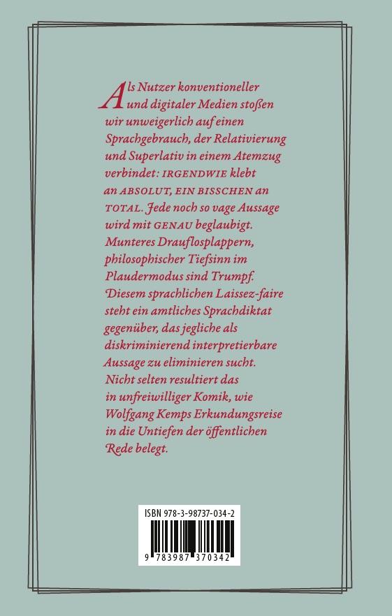 Rückseitencover Irgendwie so total spannend