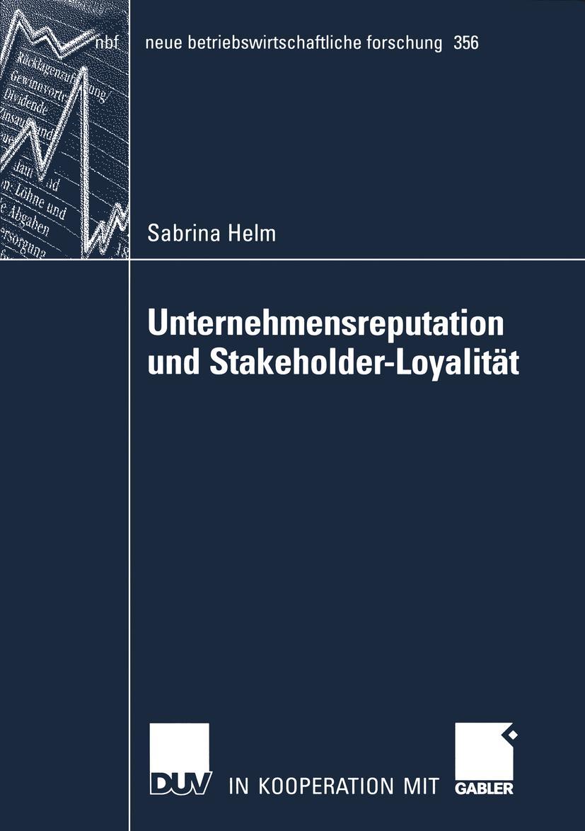 Vorderes Coverbild Unternehmensreputation und Stakeholder-Loyalität