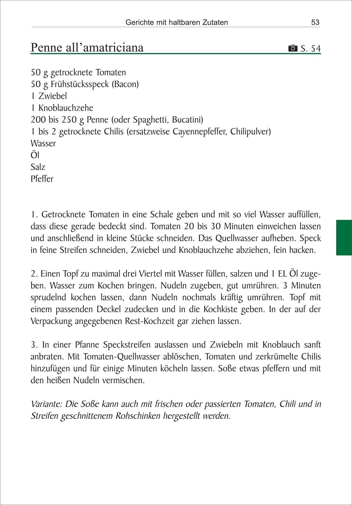 Beispielinhalt (Bild) Unterwegs mit der Kochkiste