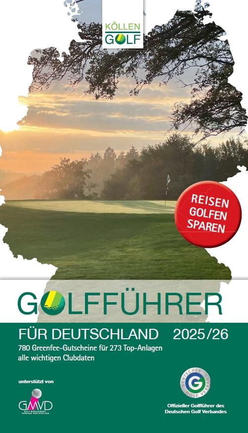 Vorderes Coverbild Golfführer für Deutschland 2025/26