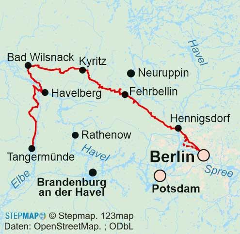 Beispielinhalt (Bild) Mittelalterlicher Jakobsweg Berlin - Wilsnack - Tangermünde