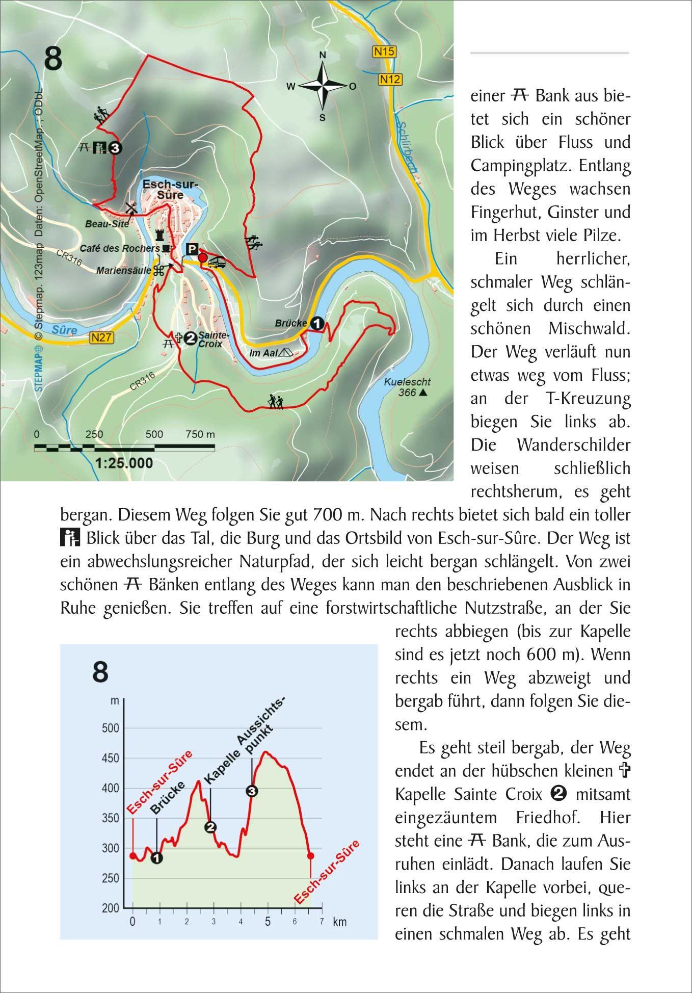 Beispielinhalt (Bild) Luxemburg 25 Touren zu den schönsten Zielen im Großherzogtum
