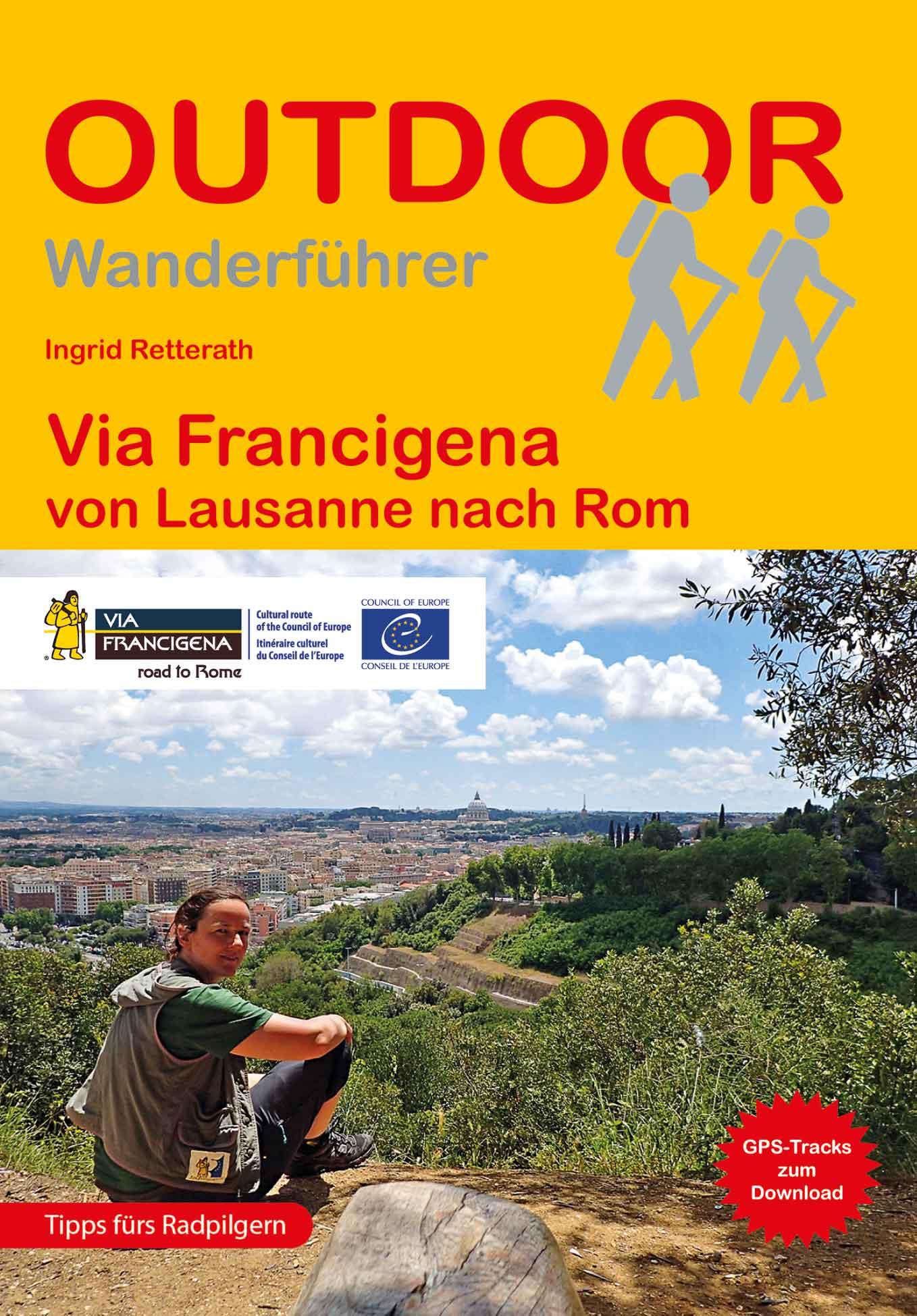 Vorderes Coverbild Via Francigena von Lausanne nach Rom