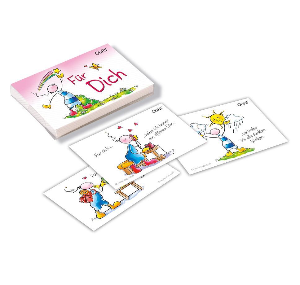 Beispielinhalt (Bild) Oups Kärtchenbox - Für Dich