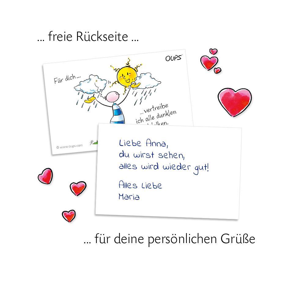 Beispielinhalt (Bild) Oups Kärtchenbox - Für Dich