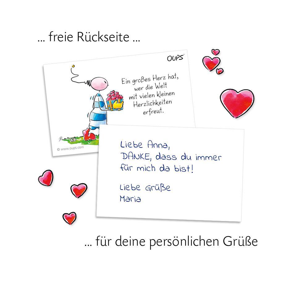 Beispielinhalt (Bild) Oups Kärtchenbox - Von Herzen