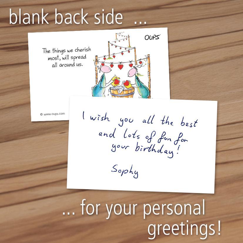 Beispielinhalt (Bild) Oups Card Box - Good Mood Thoughts