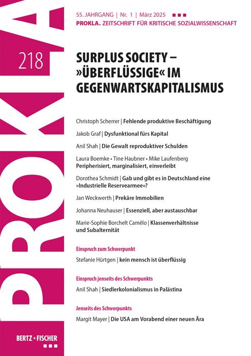 Vorderes Coverbild Surplus Society - 'Überflüssige' im Gegenwartskapitalismus