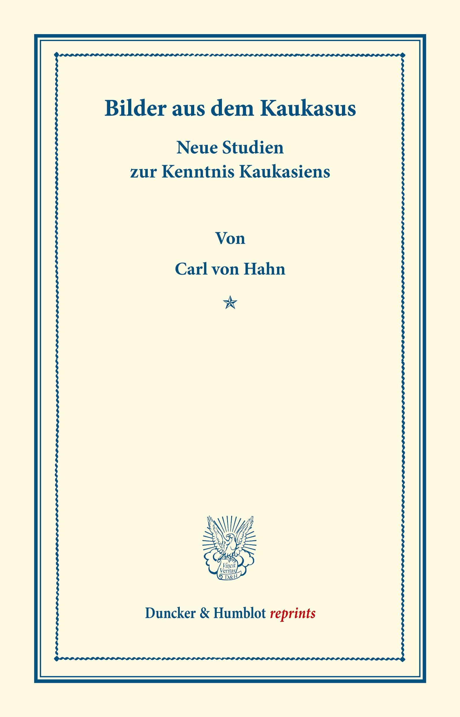 Vorderes Coverbild Bilder aus dem Kaukasus.