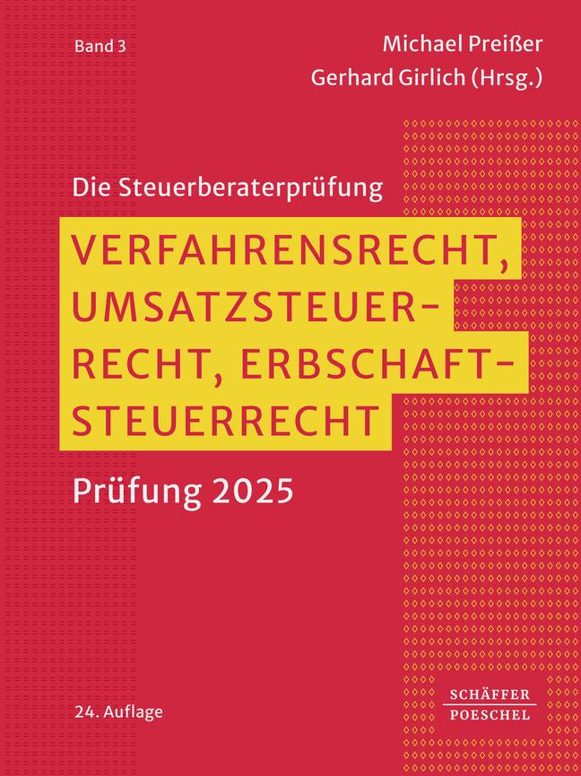 Vorderes Coverbild Verfahrensrecht, Umsatzsteuerrecht, Erbschaftsteuerrecht