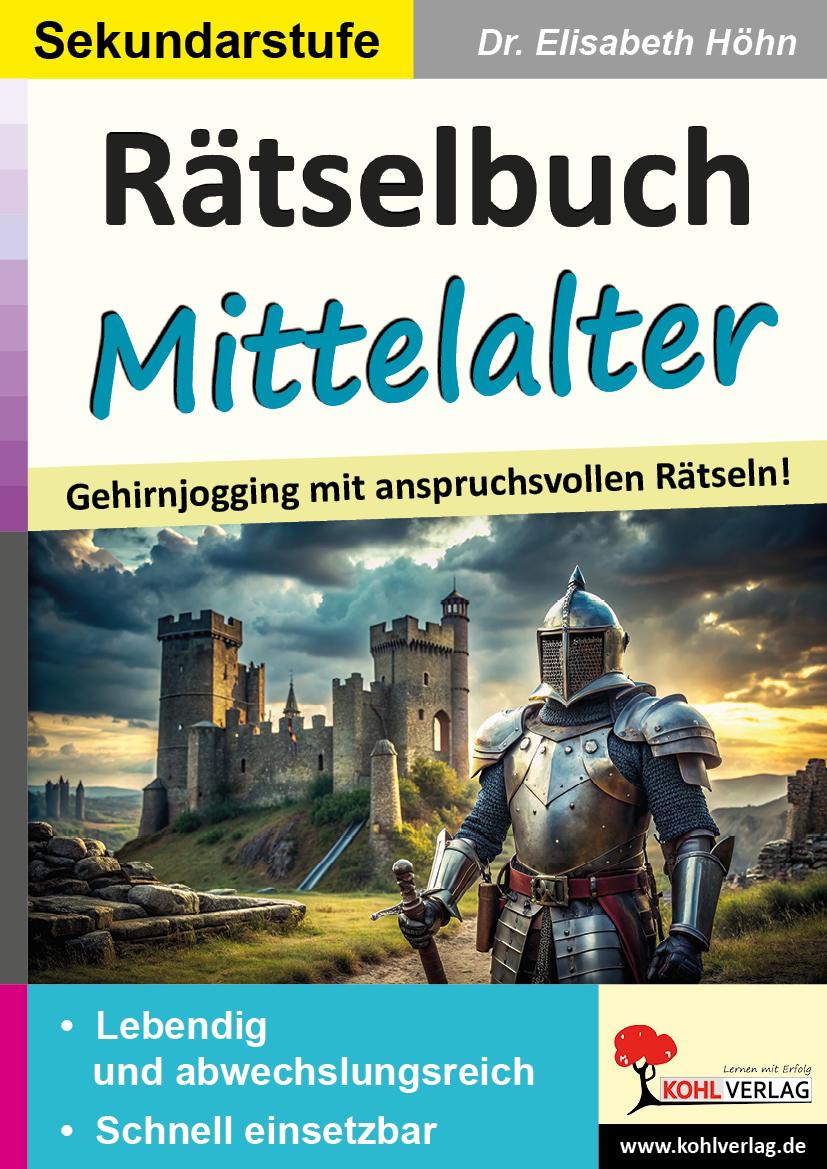 Vorderes Coverbild Rätselbuch Mittelalter