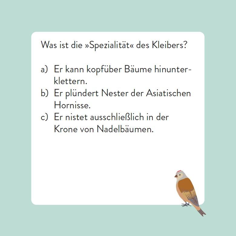 Beispielinhalt (Bild) Das Vogel-Quiz