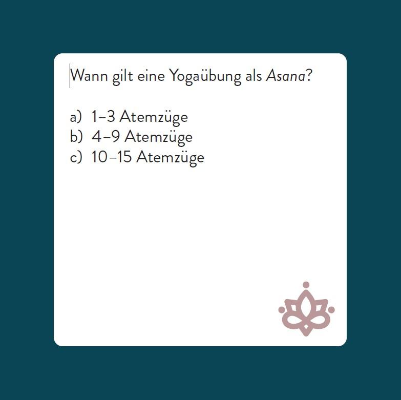 Beispielinhalt (Bild) Das Yoga-Quiz