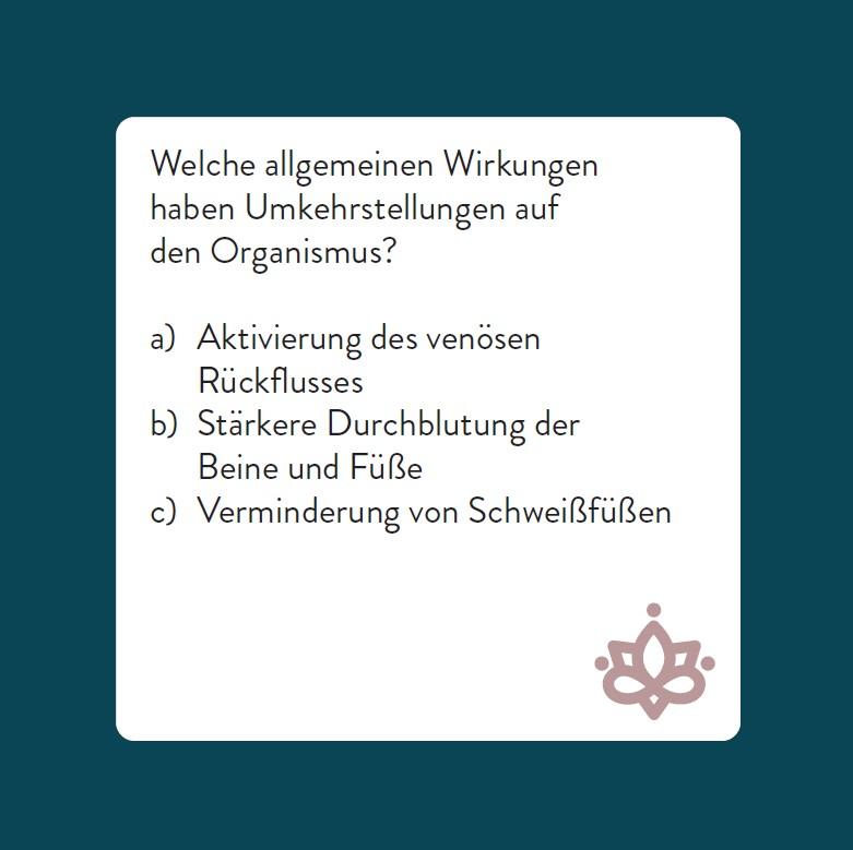 Beispielinhalt (Bild) Das Yoga-Quiz