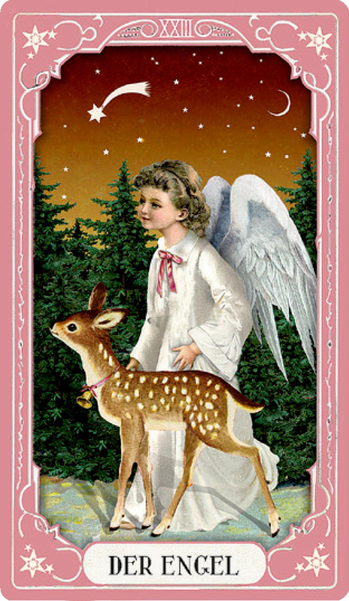Beispielinhalt (Bild) Schachtelspiel - Nostalgisches Weihnachts-Tarot