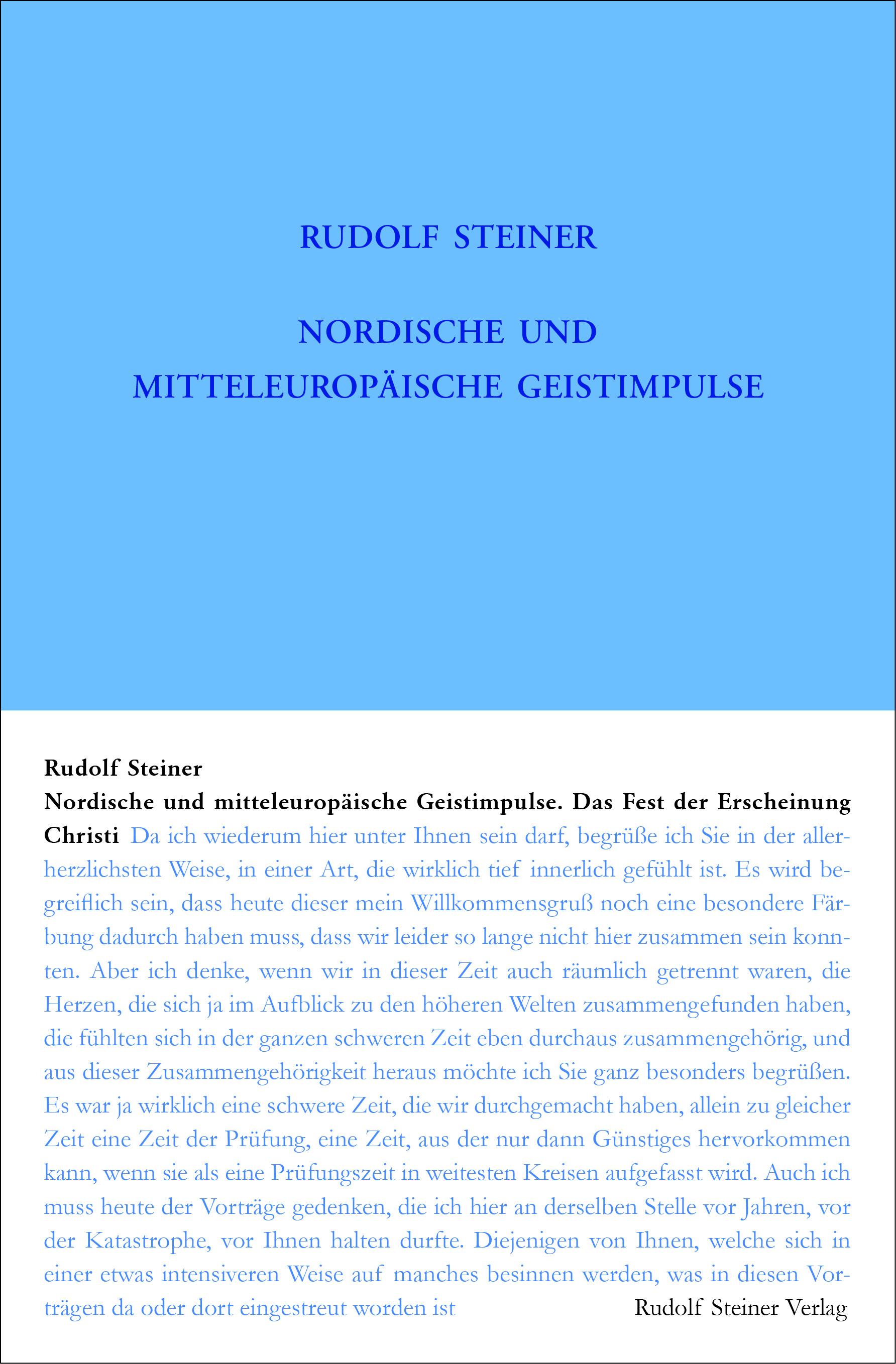 Vorderes Coverbild Nordische und mitteleuropäische Geistimpulse