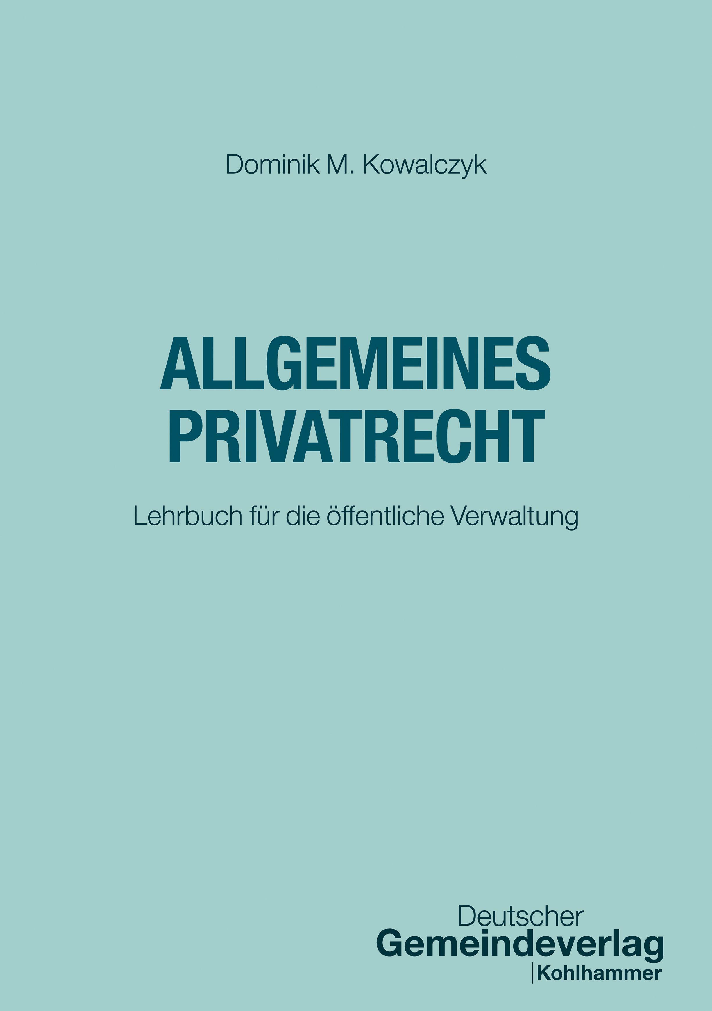 Vorderes Coverbild Allgemeines Privatrecht