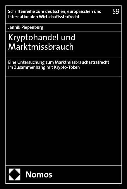 Vorderes Coverbild Kryptohandel und Marktmissbrauch