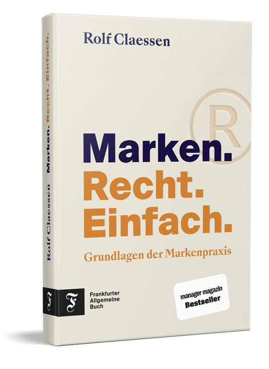 Vorderes Coverbild Marken. Recht. Einfach.