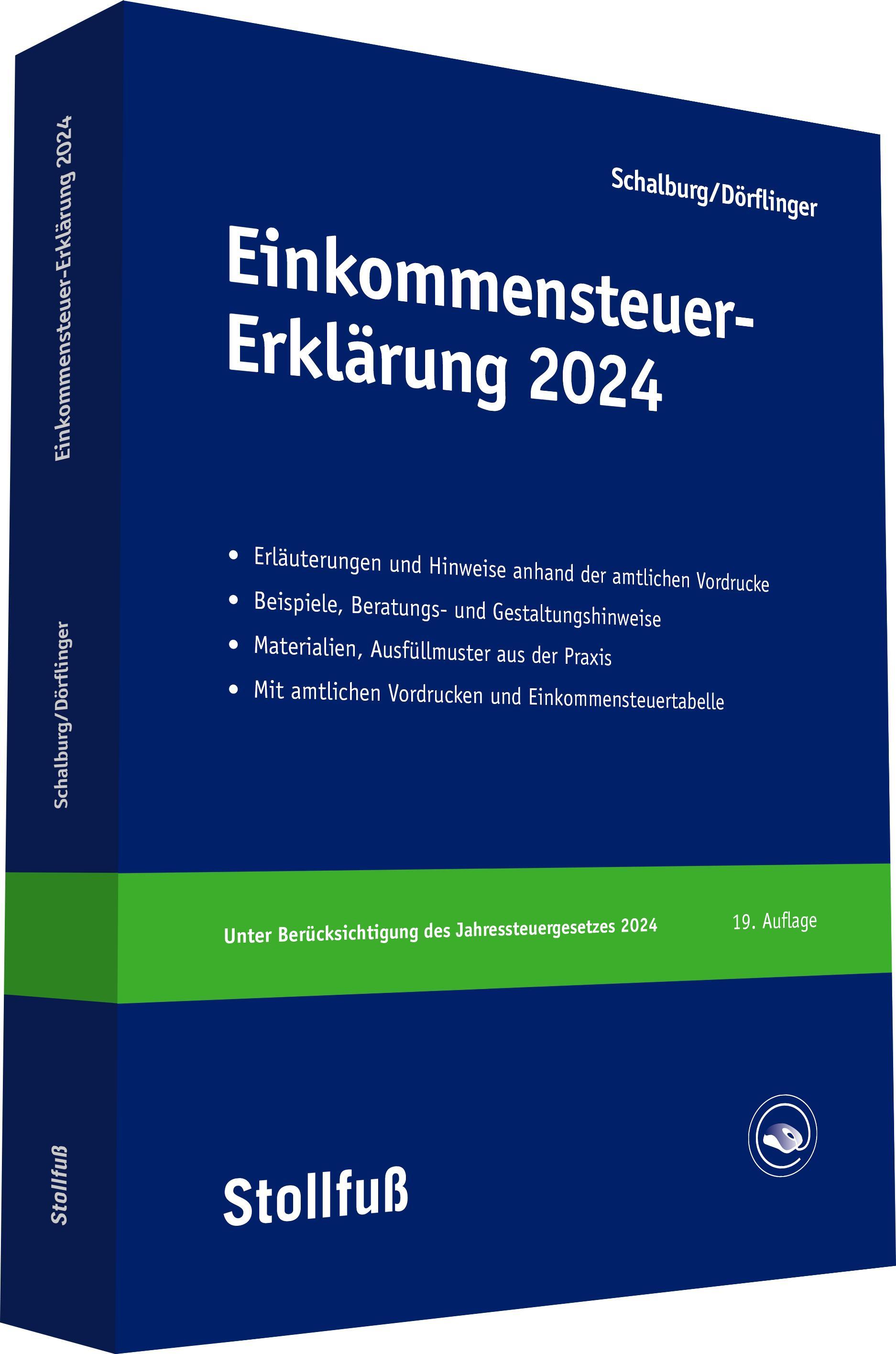 Vorderes Coverbild Einkommensteuer-Erklärung 2024