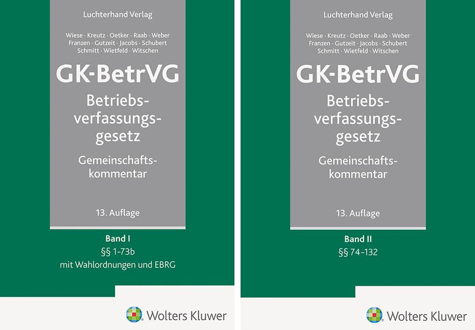 Vorderes Coverbild GK-BetrVG - Kommentar
