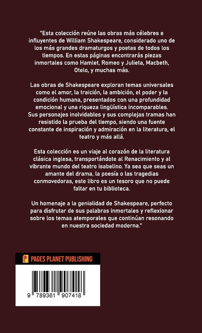 Rückseitencover Colección de William Shakespeare