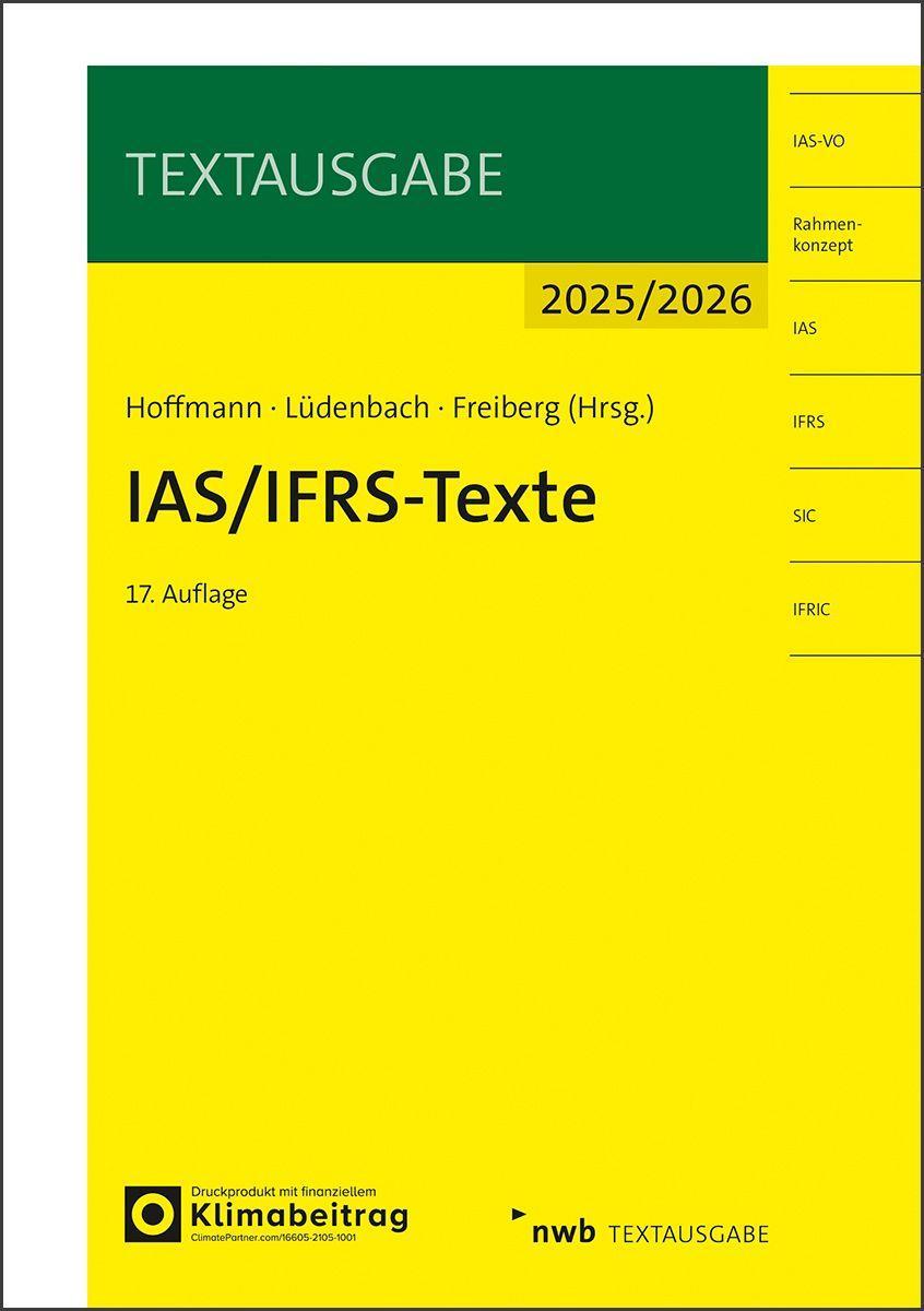 Vorderes Coverbild IAS/IFRS-Texte 2025/2026