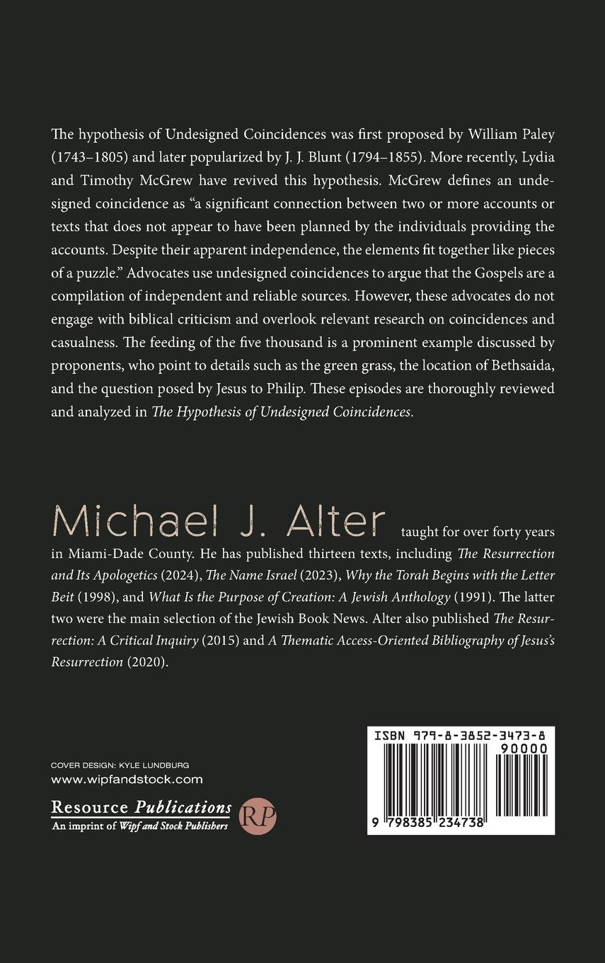 Rückseitencover The Hypothesis of Undesigned Coincidences