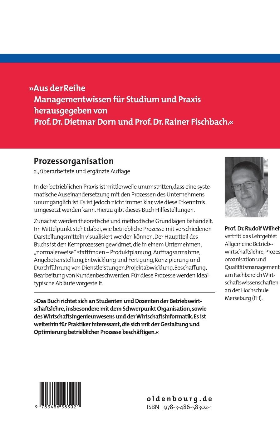 Rückseitencover Prozessorganisation