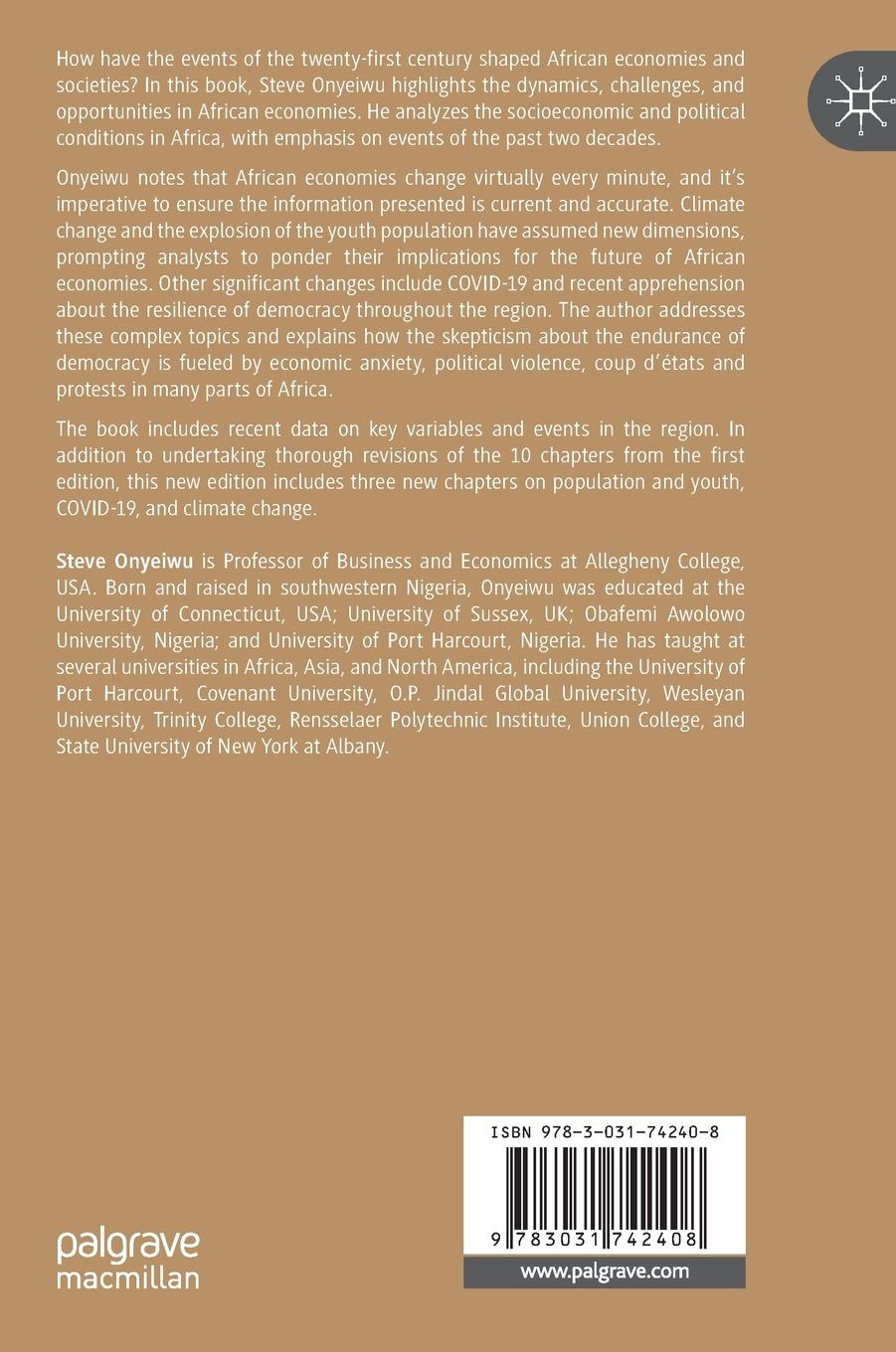 Rückseitencover Emerging Issues in Contemporary African Economies