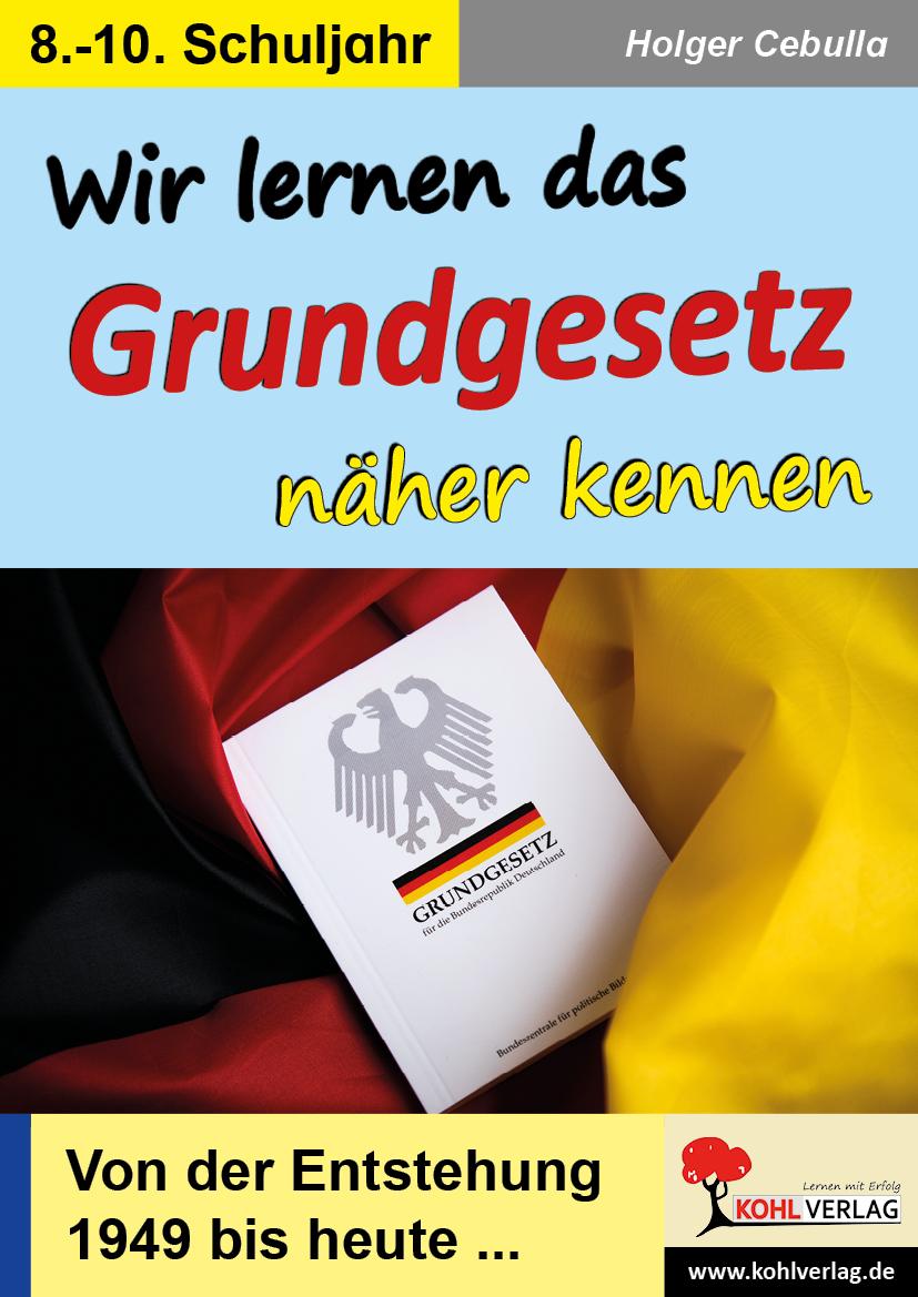 Vorderes Coverbild Wir lernen das Grundgesetz näher kennen