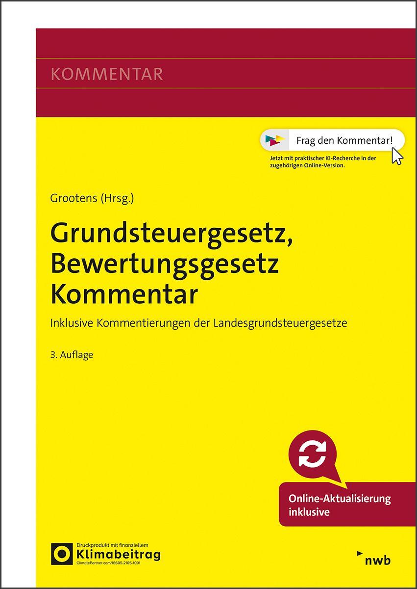 Vorderes Coverbild Grundsteuergesetz, Bewertungsgesetz Kommentar
