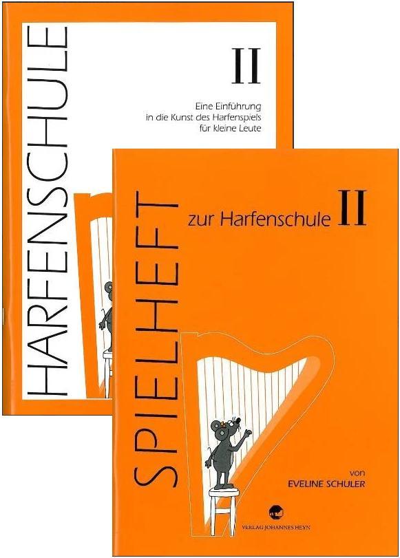 Vorderes Coverbild Harfenschule. Eine Einführung in die Kunst des Harfenspiels für kleine Leute / Harfenschule. Eine Einführung in die Kunst des Harfenspiels für kleine Leute Band II + Spielheft Band II