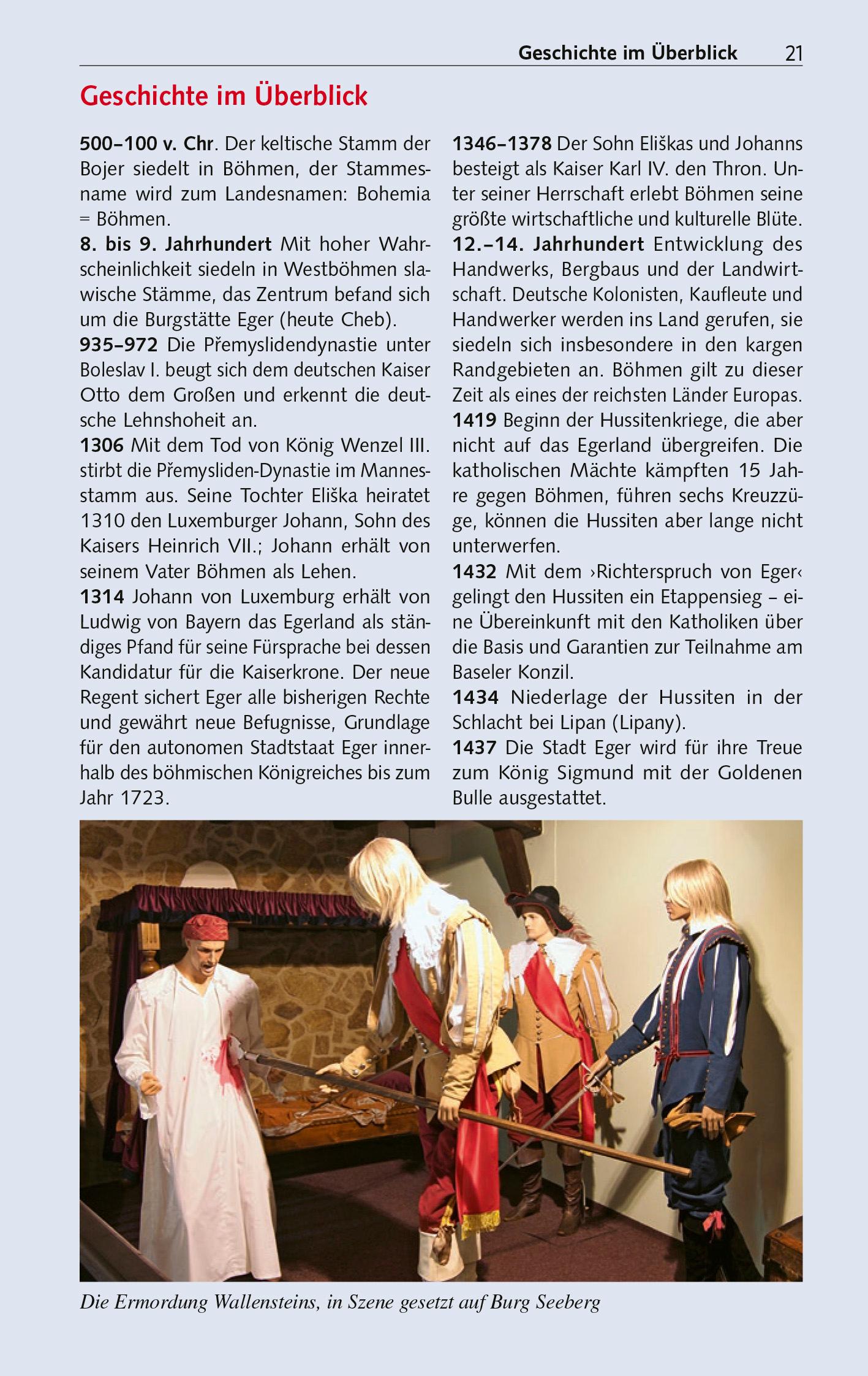 Beispielinhalt (Bild) TRESCHER Reiseführer Böhmisches Bäderdreieck
